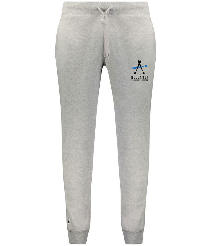 Holloway Ladies' Fleece Joggers: Black, Charcoal Heather