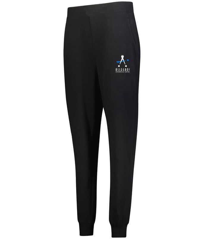 Holloway Youth 60/40 Fleece Jogger -Black, Charcoal Heather