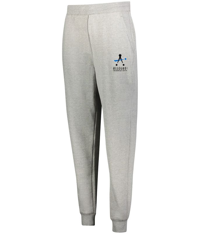 Holloway Youth 60/40 Fleece Jogger -Black, Charcoal Heather