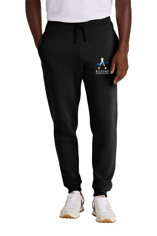 Men's Fleece Jogger- Black, Light Grey