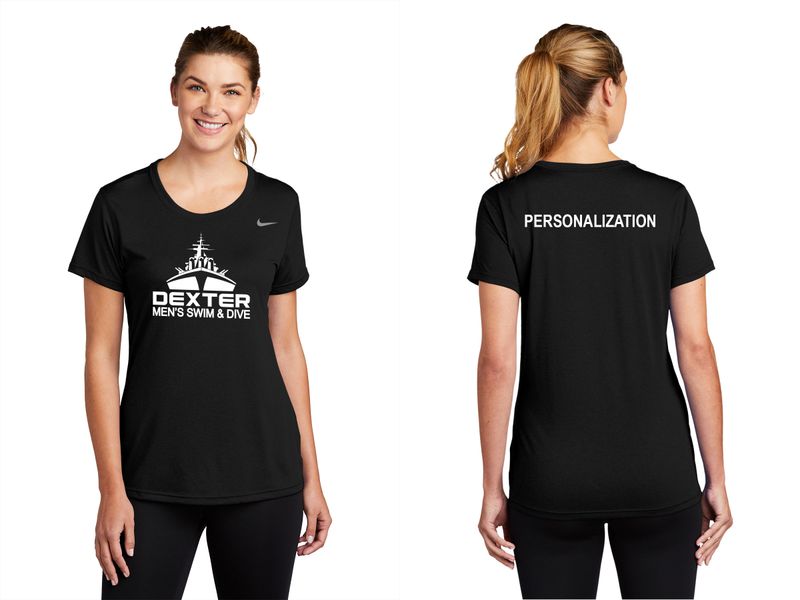 Nike Women's Short Sleeve Performance T-Shirt- Black, Maroon, White, Grey