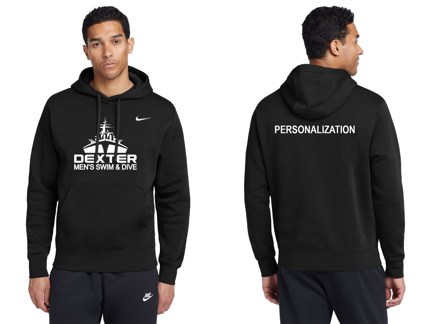 Nike Cotton Fleece Hooded Sweatshirt - Black, Maroon, Grey, White Nike Cotton Fleece Hooded Sweatshirt - Black, Maroon, Grey, White