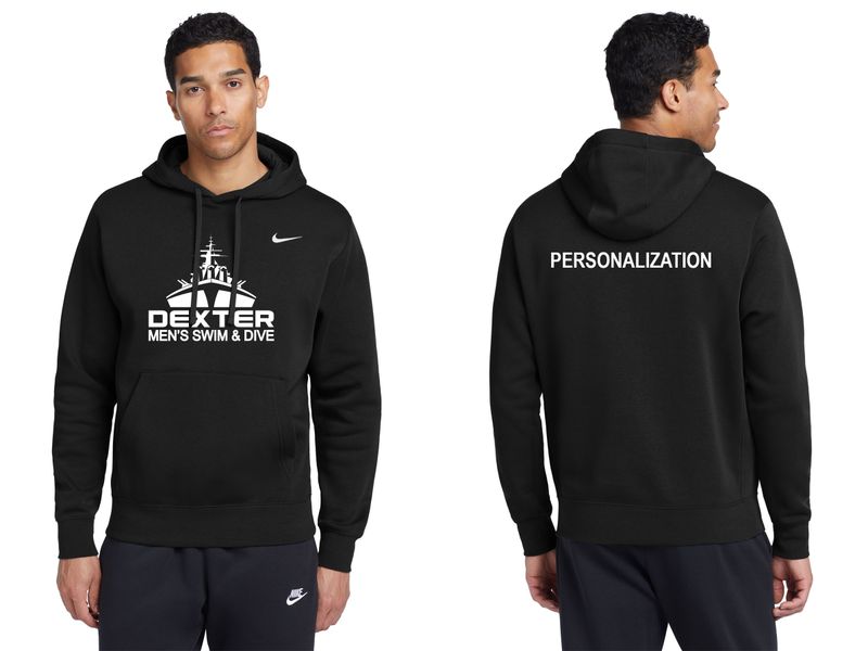 Nike Cotton Fleece Hooded Sweatshirt - Black, Maroon, Grey, White