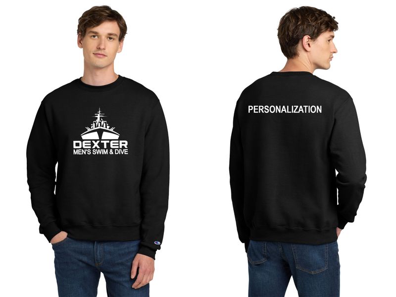 Champion Unisex Fleece Crewneck Sweatshirt- Black, Maroon, Grey, White