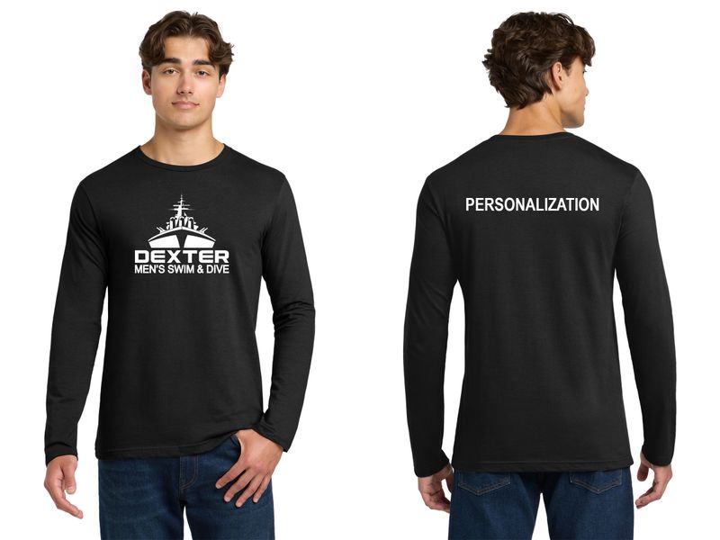 Men's Soft Cotton Blend Long Sleeve Tee - Grey, Black, White