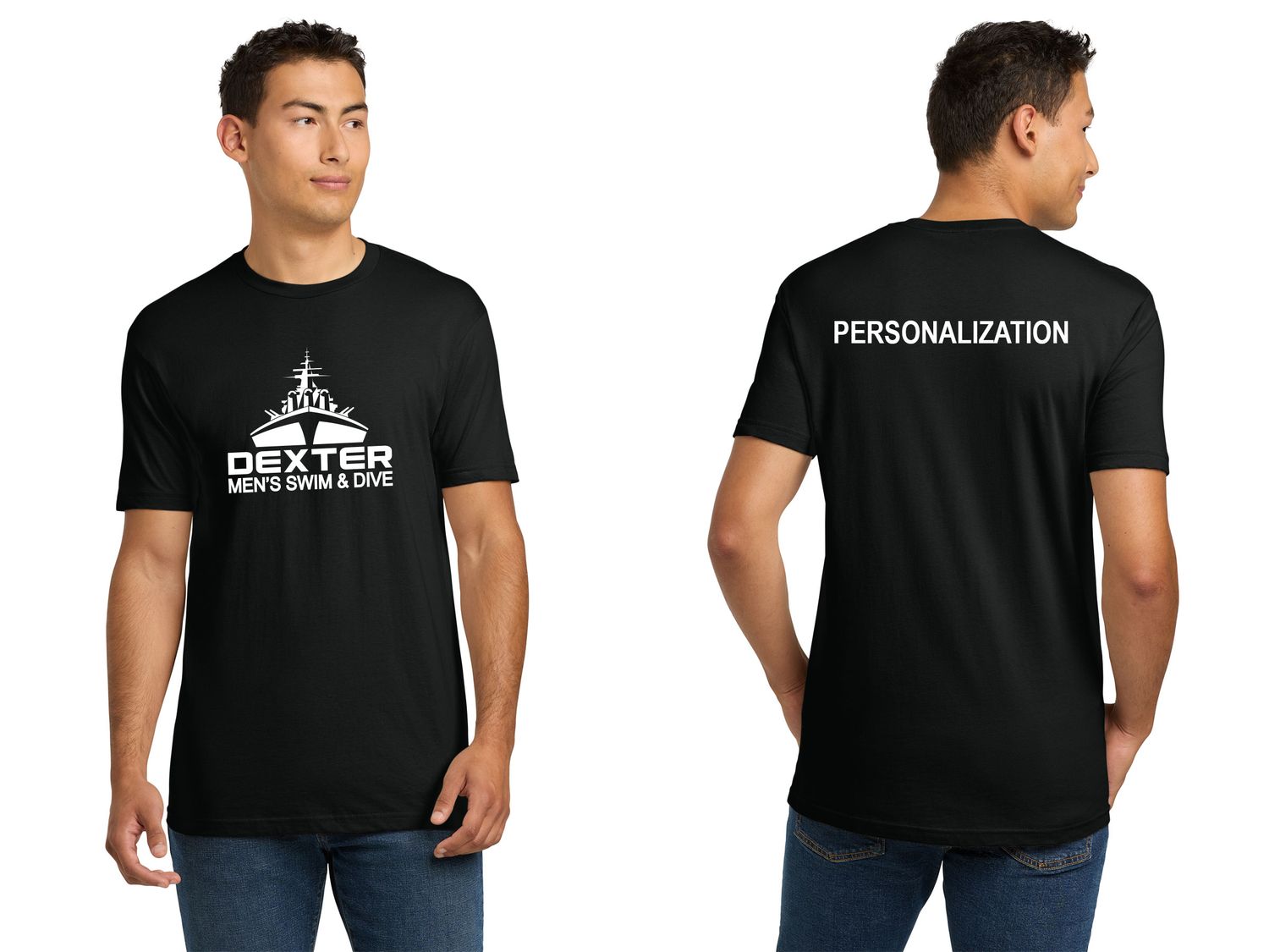 Men's Soft Cotton Blend Tee - Black, Maroon, White Men's Soft Cotton Blend Tee - Black, Maroon, White