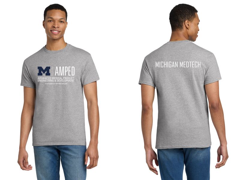 Adult Unisex Cotton Tee- Navy, Grey, Gold