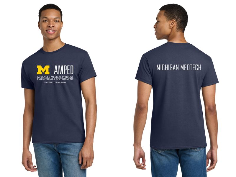 Adult Unisex Cotton Tee- Navy, Grey, Gold