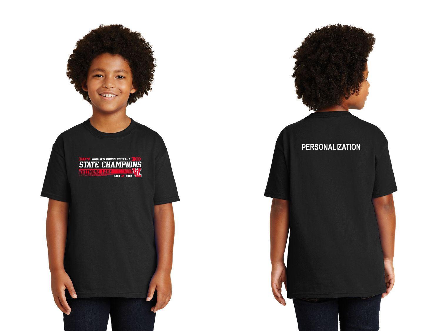 Youth Basic Cotton Short Sleeve Tee - Black, Sport Grey Youth Basic Cotton Short Sleeve Tee - Black, Sport Grey