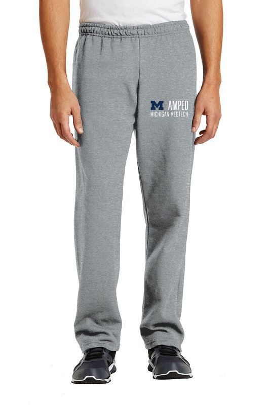 Unisex Heavy Blend Open End Sweatpants- Navy,  Sport Grey