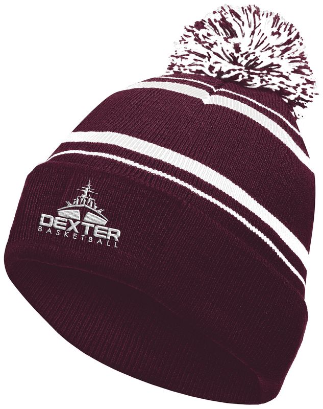Homecoming Beanie-Maroon, Black