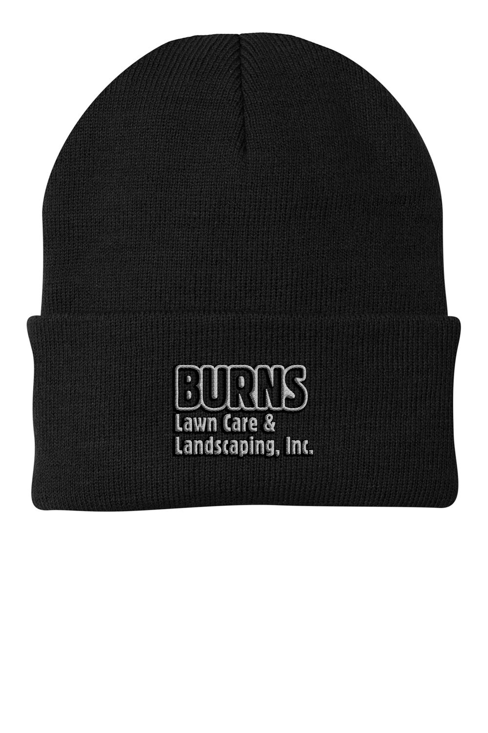 Knit Beanie (Embroidered)-Black or Green