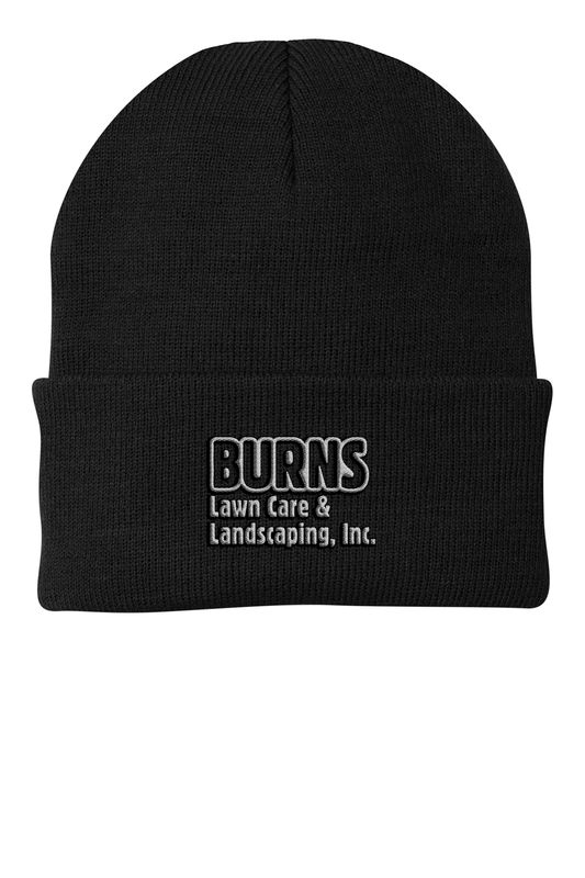 Knit Beanie (Embroidered)-Black or Green
