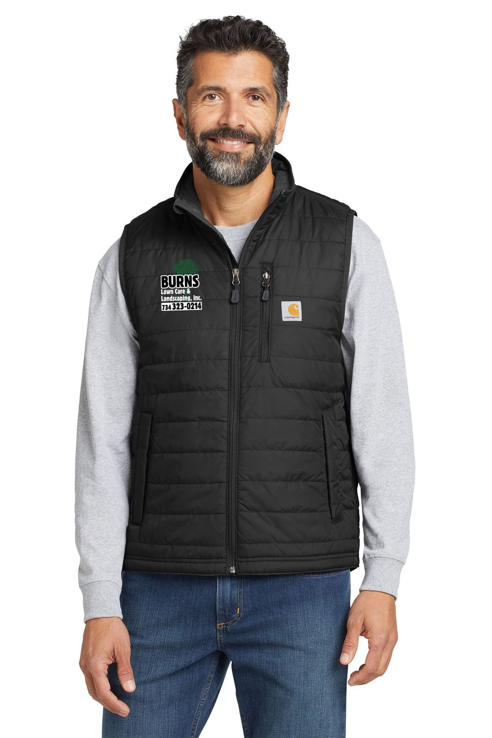 Unisex Carhartt Gilliam Vest (Embroidered) - Black Unisex Carhartt Gilliam Vest (Embroidered) - Black