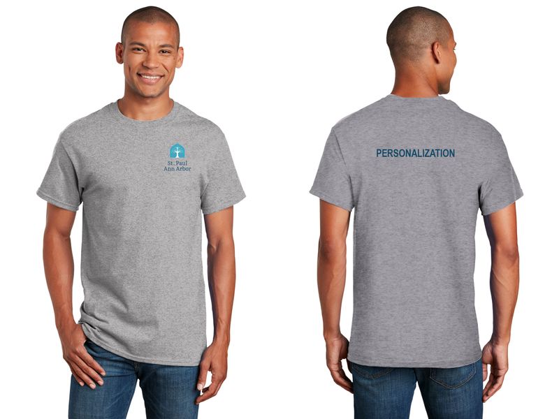 Adult Unisex Cotton Tee -Navy, Grey, White