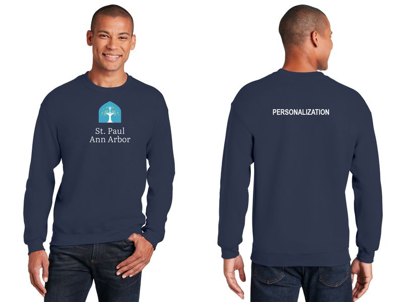 Adult Crewneck Sweatshirt - Navy, Grey, White