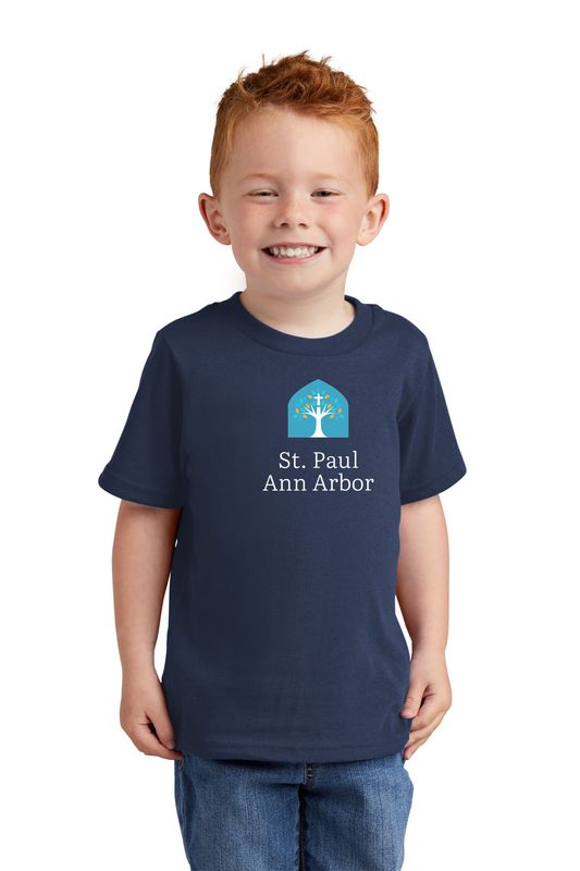 Toddler Core Cotton Tee - Navy, Grey