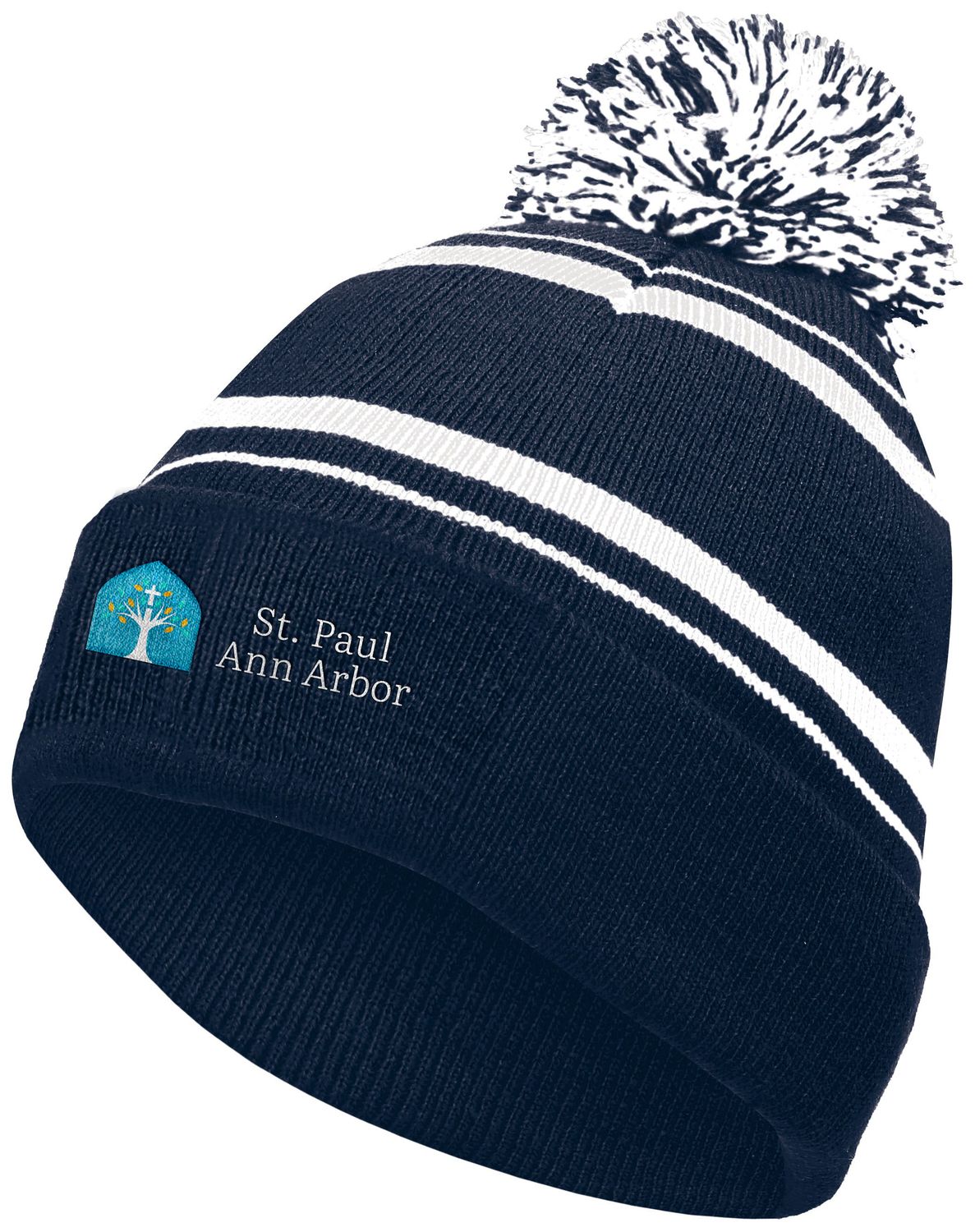 Pom Beanie- Navy