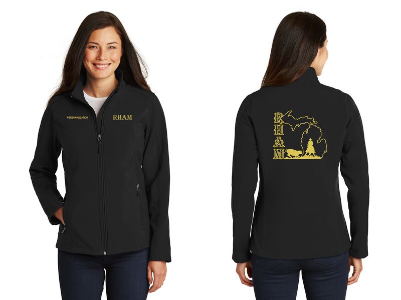 Ladies Core Soft Shell Jacket- Black