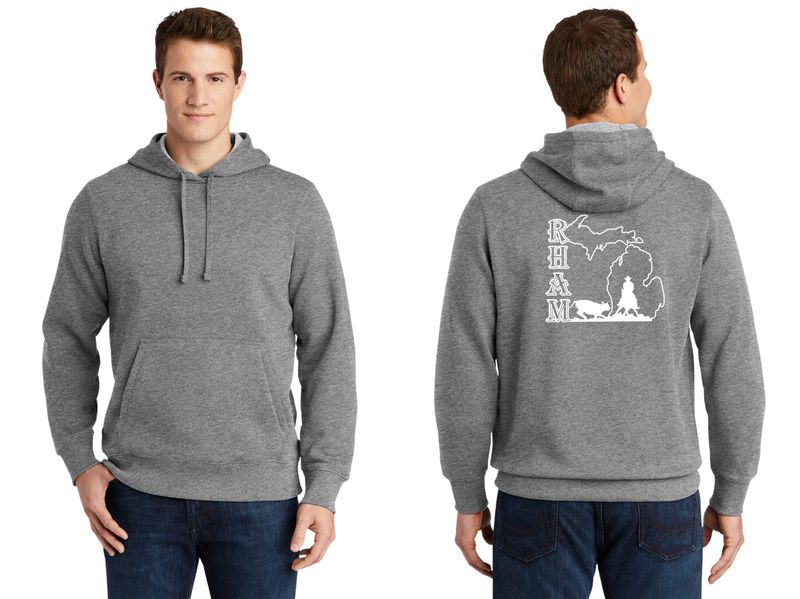 Adult Pullover Hooded Sweatshirt- Vintage Heather