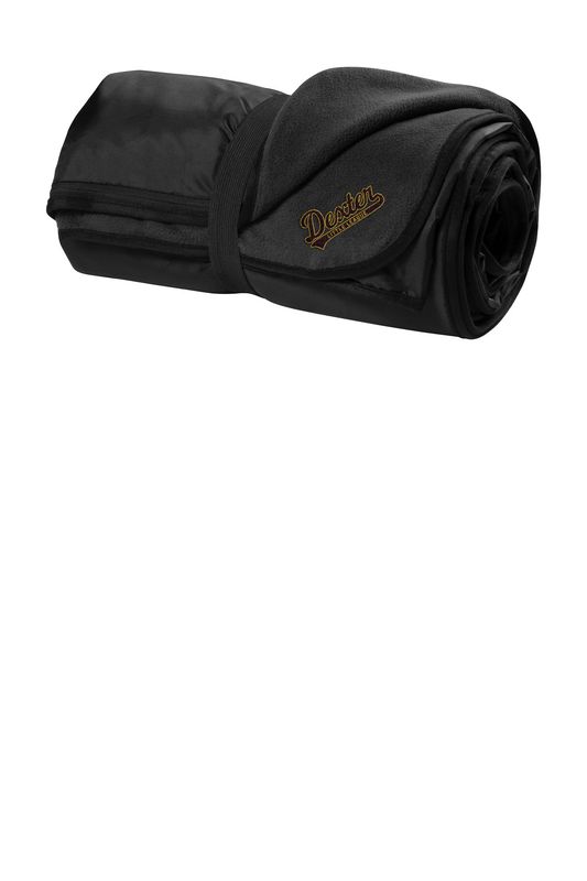 Fleece &amp; Poly Blanket - Black