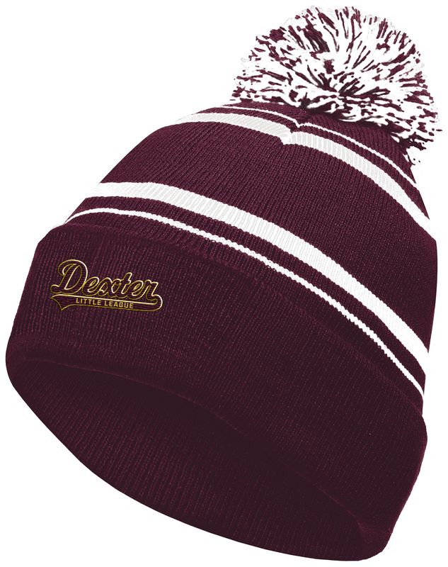 Homecoming Beanie- Maroon, Black