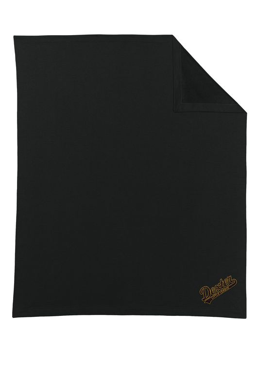 Gildan Heavy Blend Fleece Stadium Blanket- Black, Grey