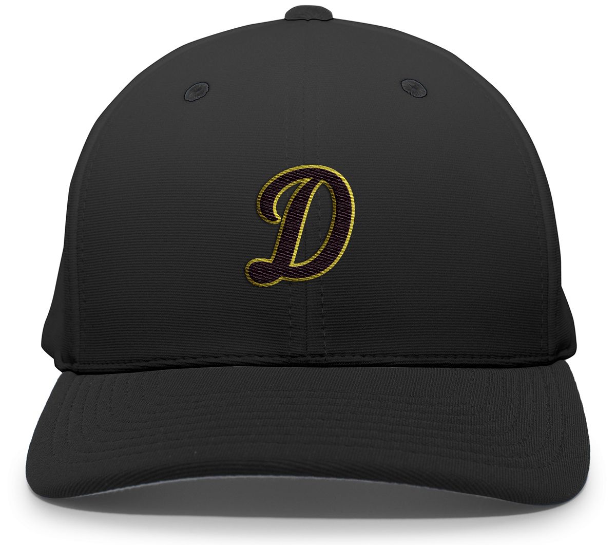 Pacific Headwear Flexfit Hat - Black, Maroon