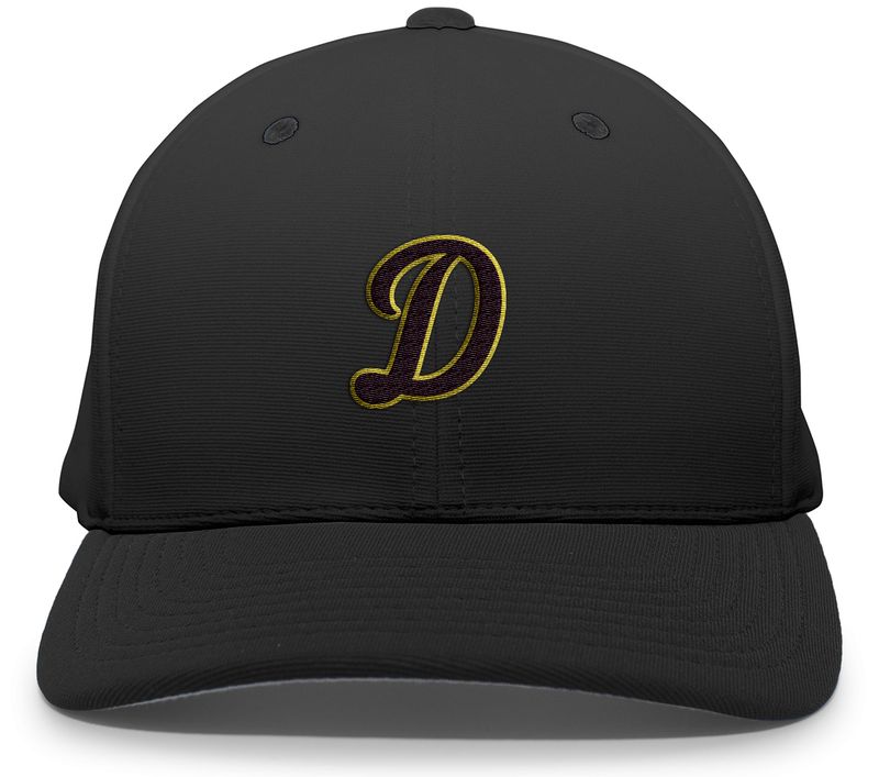 Pacific Headwear Flexfit Hat - Black, Maroon