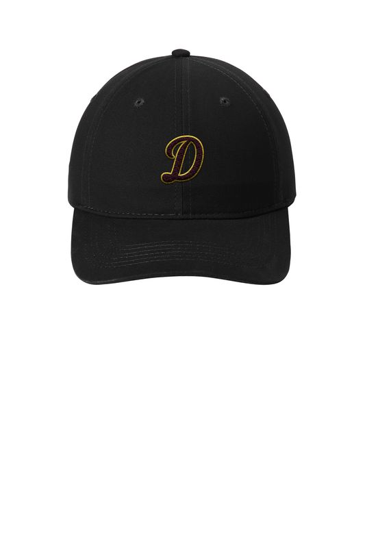 Brushed Twill Low Profile Cap - Black, Maroon