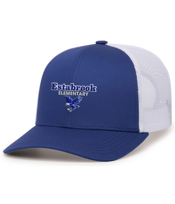 Trucker Snapback Cap- Royal/White, Grey/White. White