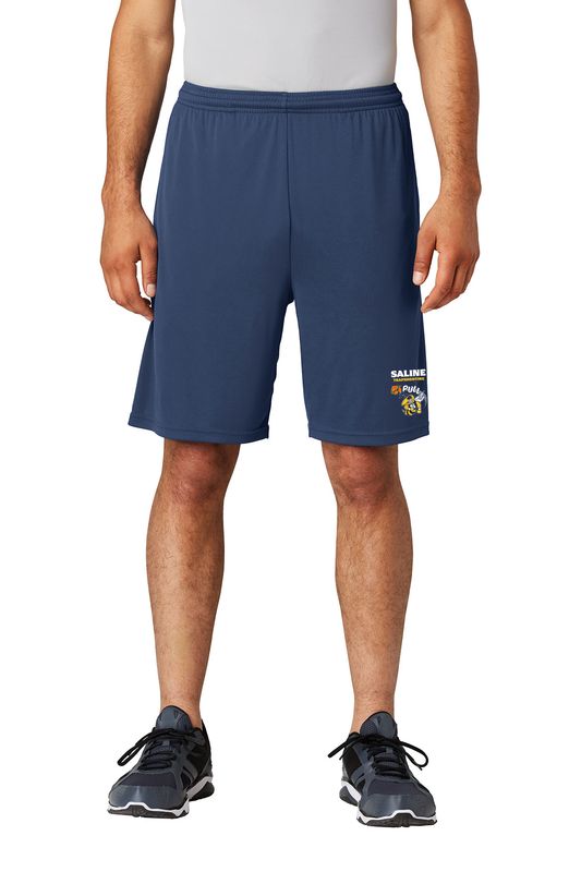 NEW: Dri-Fit Shorts with Pockets Adult and Youth Sizes- Navy