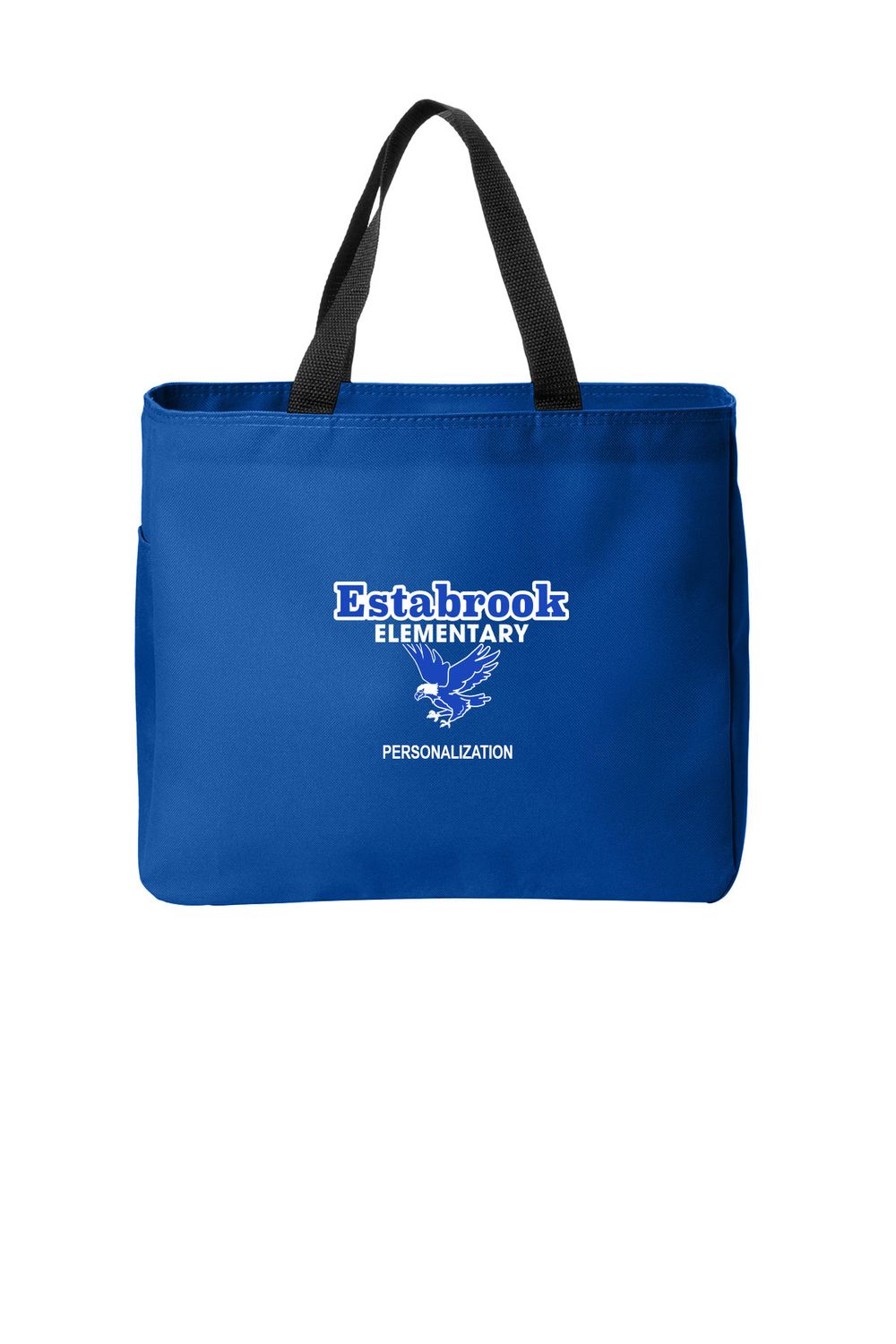 Port Authority Essential Tote- Royal, Heather Grey