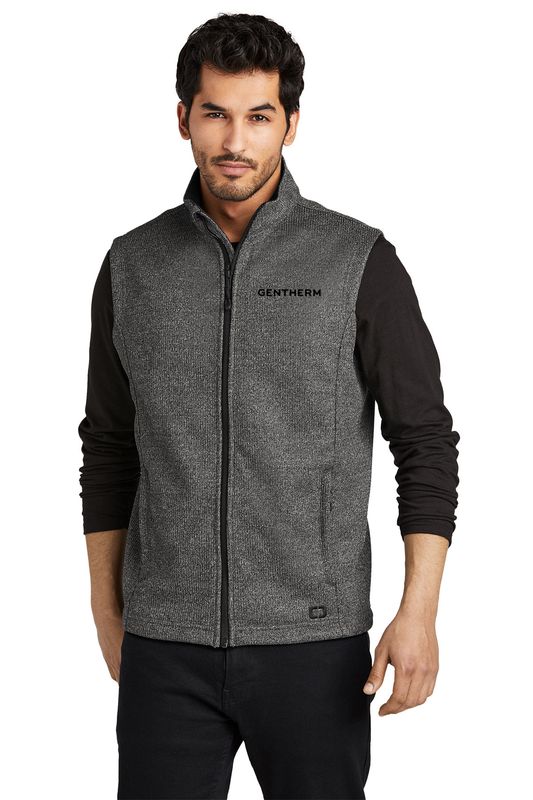 OGIO Grit Fleece Vest- Black/ Grey