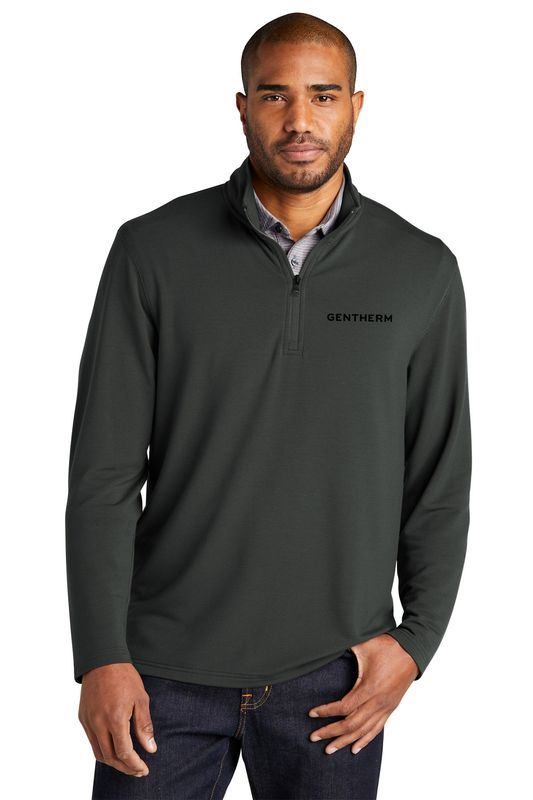 NEW Microterry 1/4 Zip Pullover-Charcoal, Black