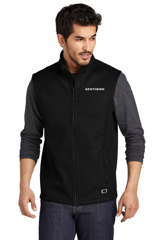 NEW OGIO Grit Fleece Vest- Black/ Grey