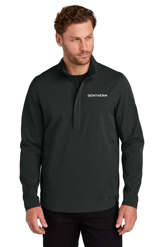 NEW OGIO Aspect 1/2-Zip Pullover- Black, Grey