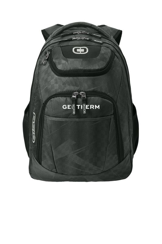 OGIO Excelsior Pack- Black/Silver, Race Day/ Silver