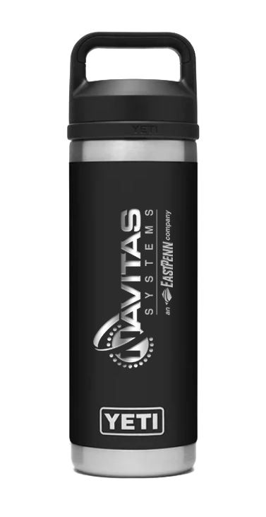 18 oz or 26 oz  Yeti Waterbottle- Black - Engraved