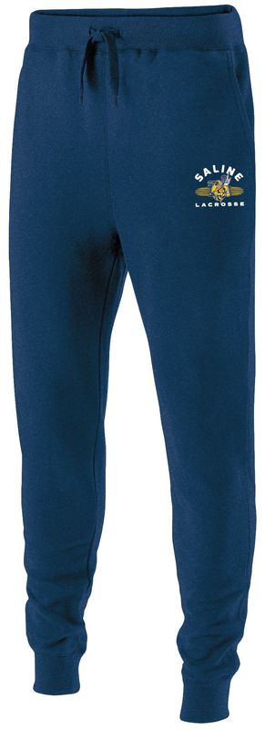 Unisex Fleece Jogger - Navy/Heather Grey