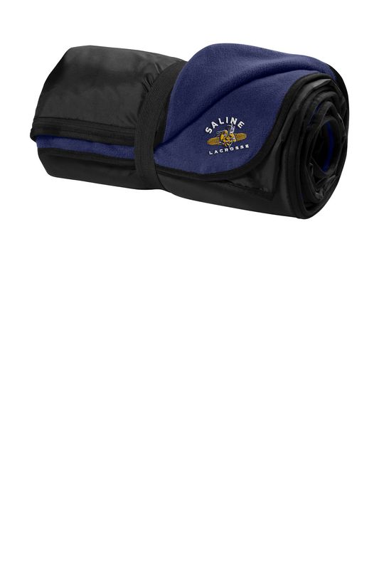 Port Authority Travel Fleece Blanket-Navy or Grey