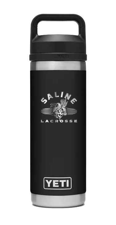 YETI Black Stainless Steel Water Bottle - 18 or 26 oz