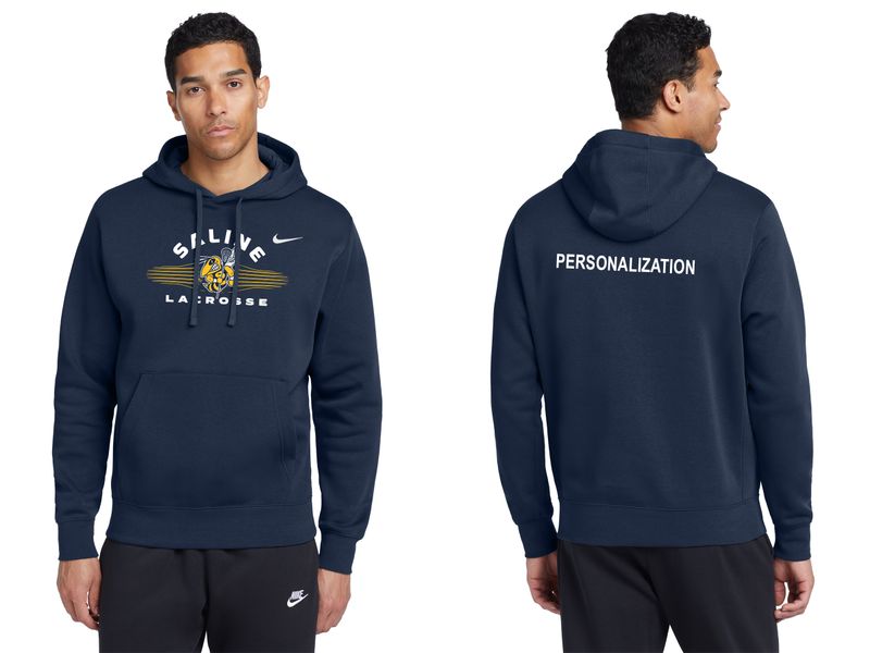 Nike Club Fleece Pullover Hoodie-Navy