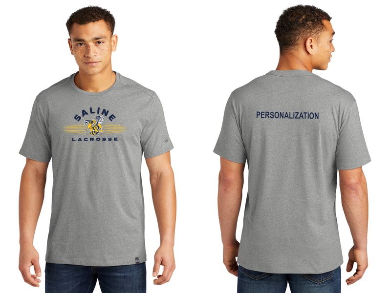 Unisex Heritage Blend Crew Tee - Shadow Grey, Navy Heather, White