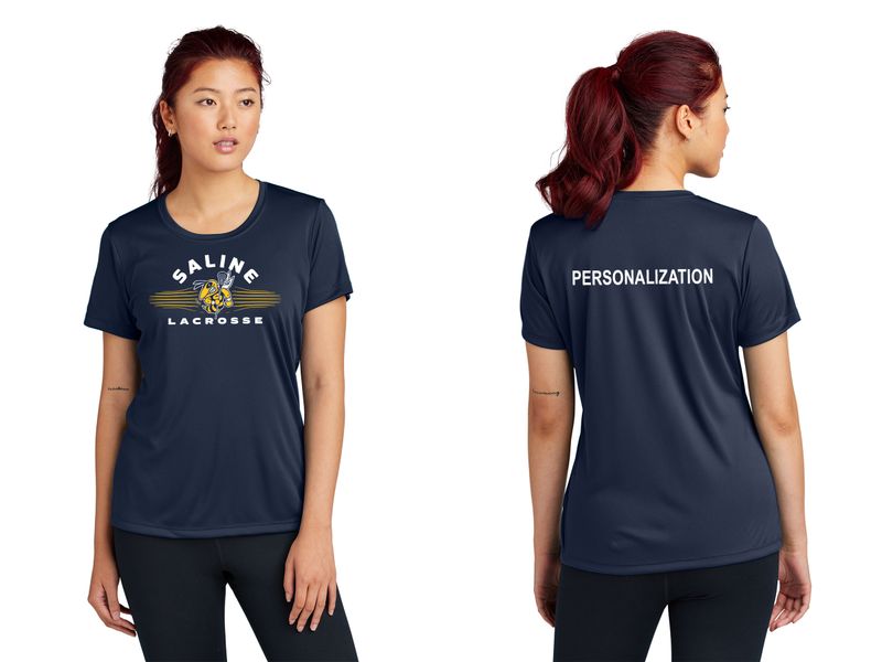 Women's Performance Tee - Navy/Grey