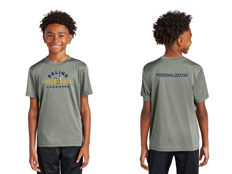 Youth Short-Sleeve Performance Tee - Grey or Navy