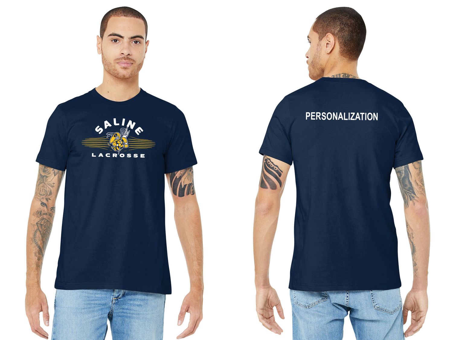 Unisex Jersey Short Sleeve Tee - Navy