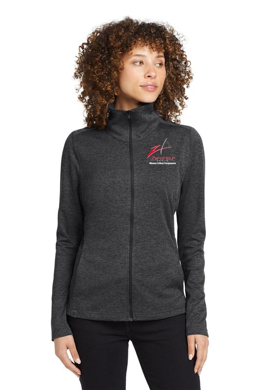 Soft Ladies Full Zip Jacket- Black