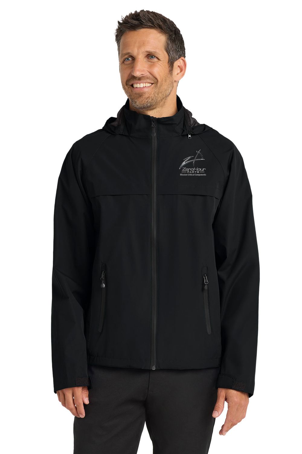 Port Authority Waterproof Jacket- Black
