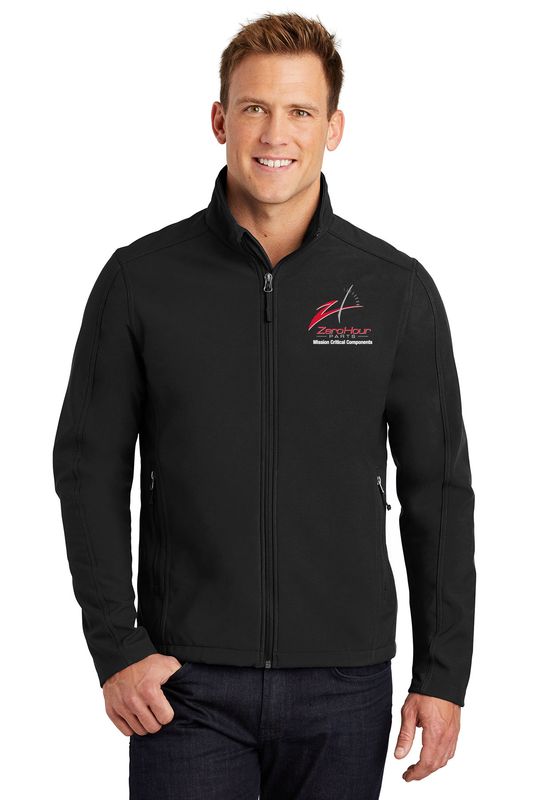 Mens Core Soft Shell Jacket- Black, Smoke Grey, Red